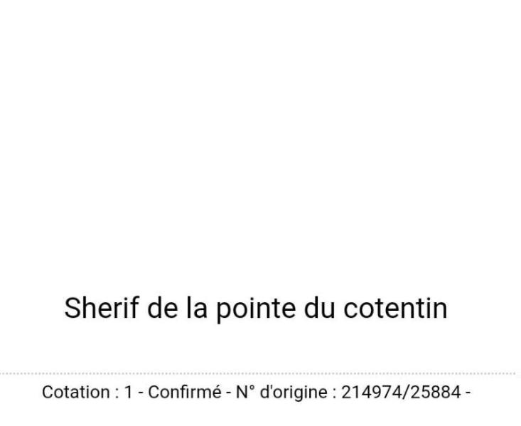 SHERIF de la pointe du Cotentin