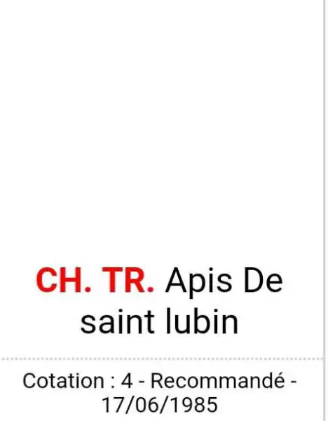 ChFCS  ChIB APIS de Saint Lubin